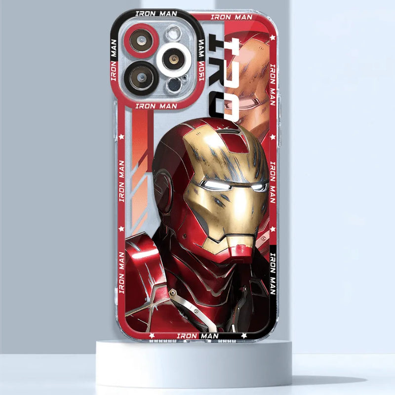 Capinha de Celular para Iphone Marvel Super Heroes em Silicone