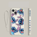 Capinha de Celular em Silicone para Iphone com Cordão Disney "Cade O Stich?"