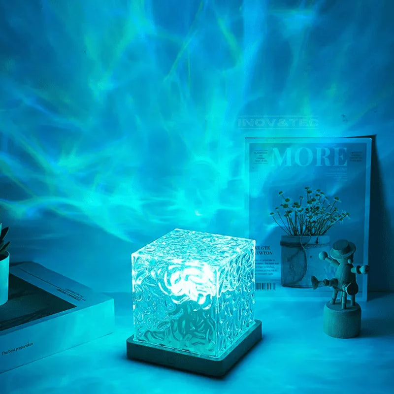 Luminária Cristal LED Magic Water - Efeito de Piscina e Aurora Boreal Para Decorar e Transformar o Ambiente [ÚLTIMAS 20 PEÇAS DISPONÍVEIS EM PROMOÇÃO]