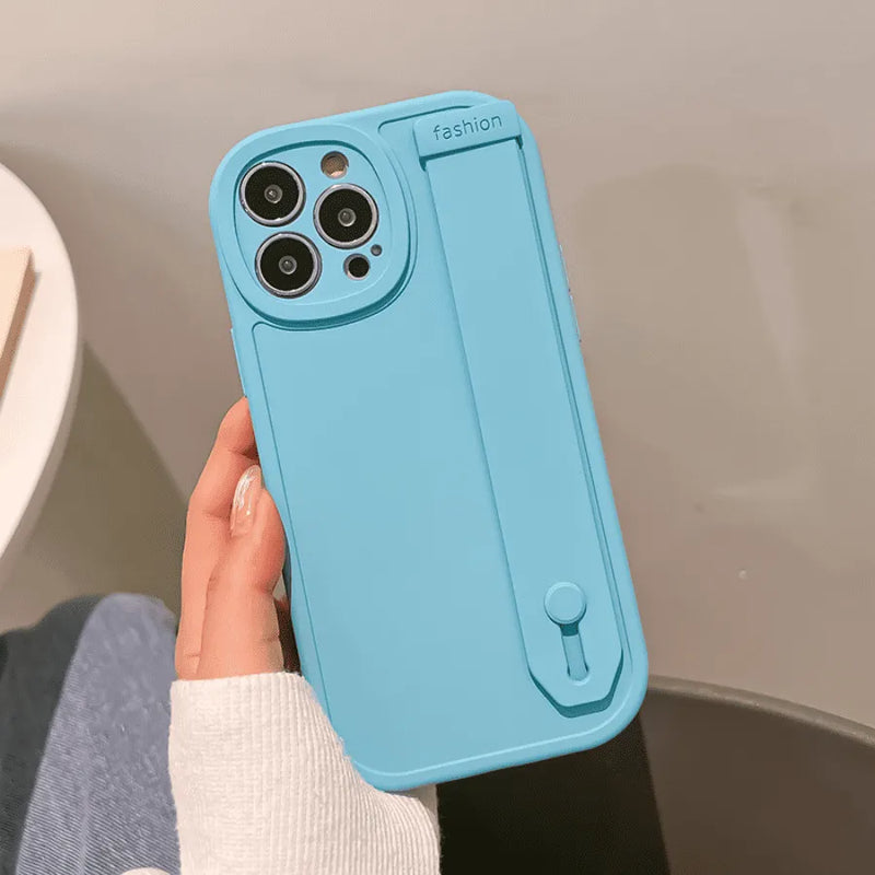 Capinha de Celular para Iphone de Silicone com Apoio Anti-Queda