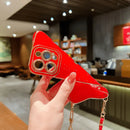 Capinha de Celular para Iphone com Cordão Love Heart Necklace