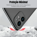 Capinha de Celular para Iphone Matte Translúcida Anti-impacto em Silicone