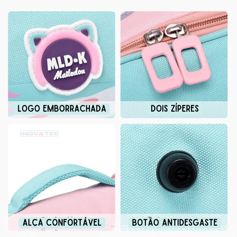 Mochila Infantil Desenhos Criativos - Alegre a Volta às Aulas Com Criatividade