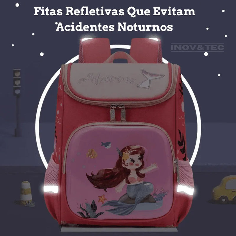Mochila Infantil Desenhos Premium - A Melhor Volta às Aulas