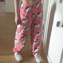 Calça de Pijama Peluciada Pijama Feminino Hello Kitty