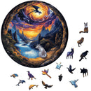 Quebra-Cabeça de Madeira Inova WOOD PUZZLE - Dragões das Montanhas | Diversão com Diversos Benefícios para Crianças e Idosos