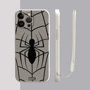 Capinha Iphone Homem-Aranha Clássico - Case de Alta Proteção e Com Cordão de Brinde