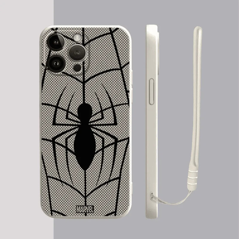 Capinha Iphone Homem-Aranha Clássico - Case de Alta Proteção e Com Cordão de Brinde