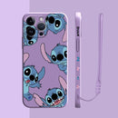 Capinha Iphone Stitch Lovers - Case de Alta Proteção e Com Cordão de Brinde
