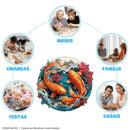 Quebra-Cabeça de Madeira Inova WOOD PUZZLE - Asas e Escamas | Diversão com Diversos Benefícios