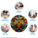 Quebra-Cabeça De Madeira Inova WOOD PUZZLE - Coruja e Folhas | Diversão Com Diversos Benefícios