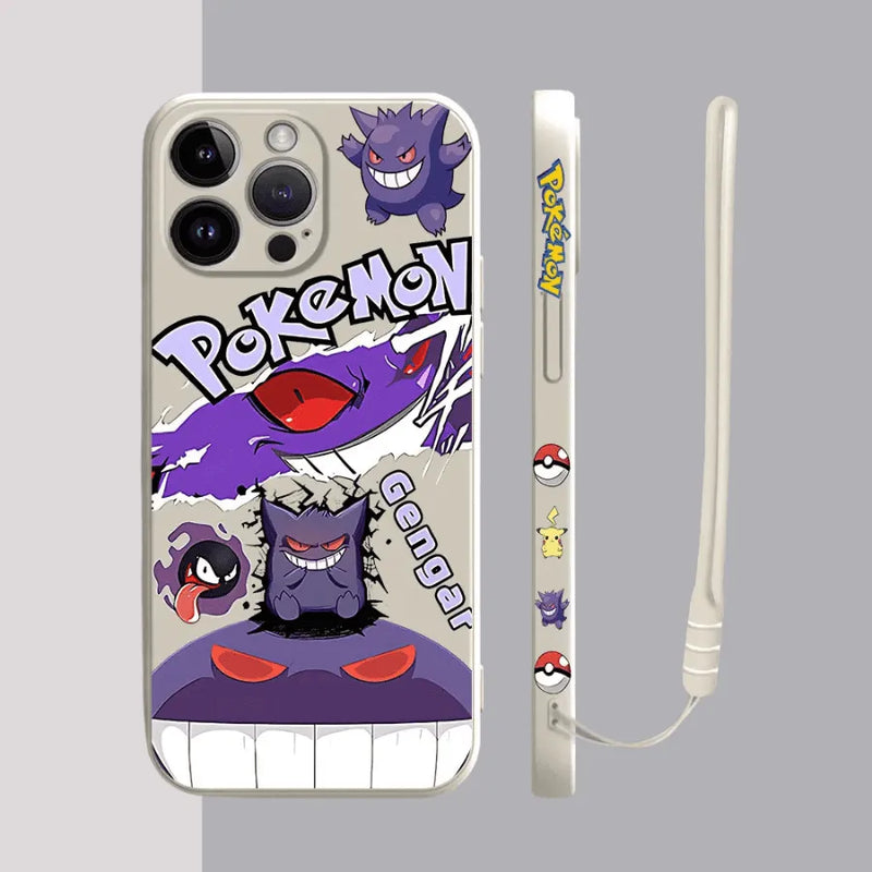 Capinha Iphone Pokémon Clássico - Case de Alta Proteção e Com Cordão de Brinde