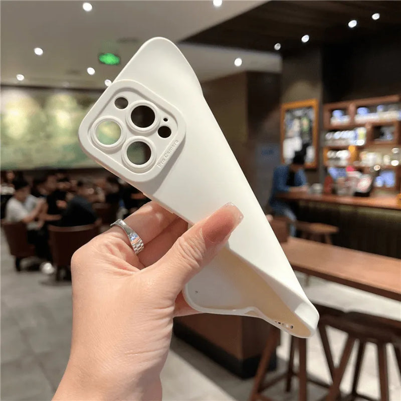 Capinha de Celular para IPhone em Silicone com proteção 360º para as lentes da Câmera Matte Anti-Impacto Câmera Pro