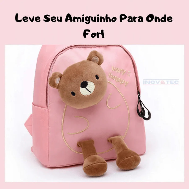 Mochila Infantil Teddy Urso - A Pelúcia Mais Amada