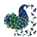 Quebra-Cabeça de Madeira Inova WOOD PUZZLE - Pavão Brasileiro | Diversão com Diversos Benefícios para Crianças e Idosos