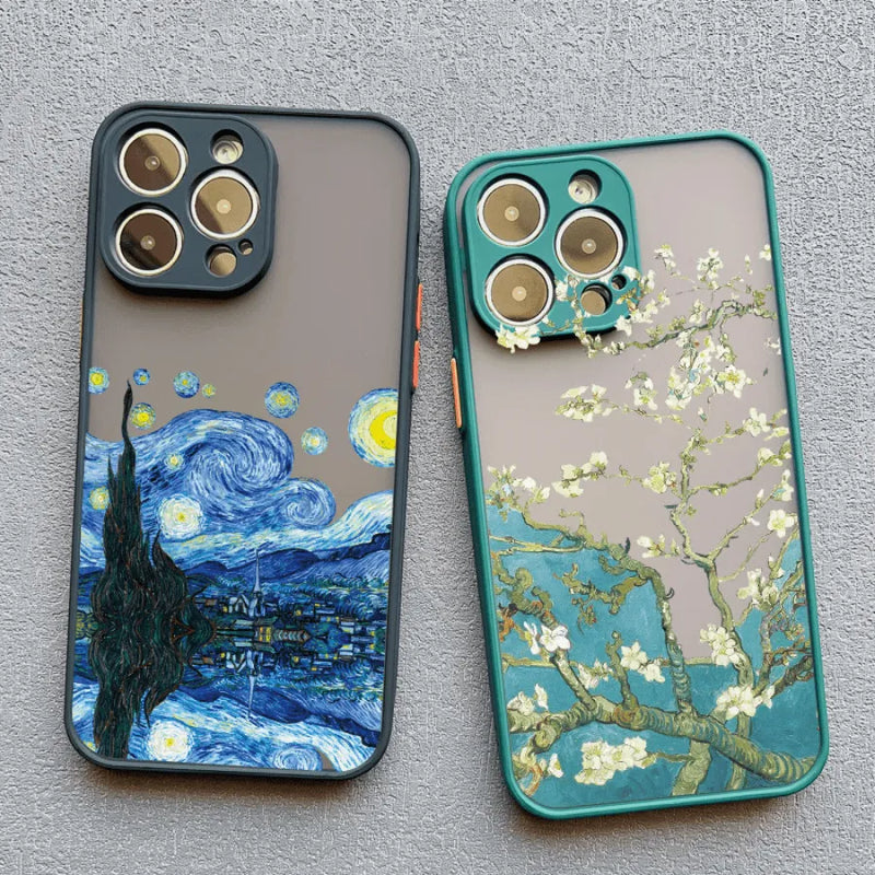 Capinha de Celular para Iphone em Silicone Ateliê Van Gogh