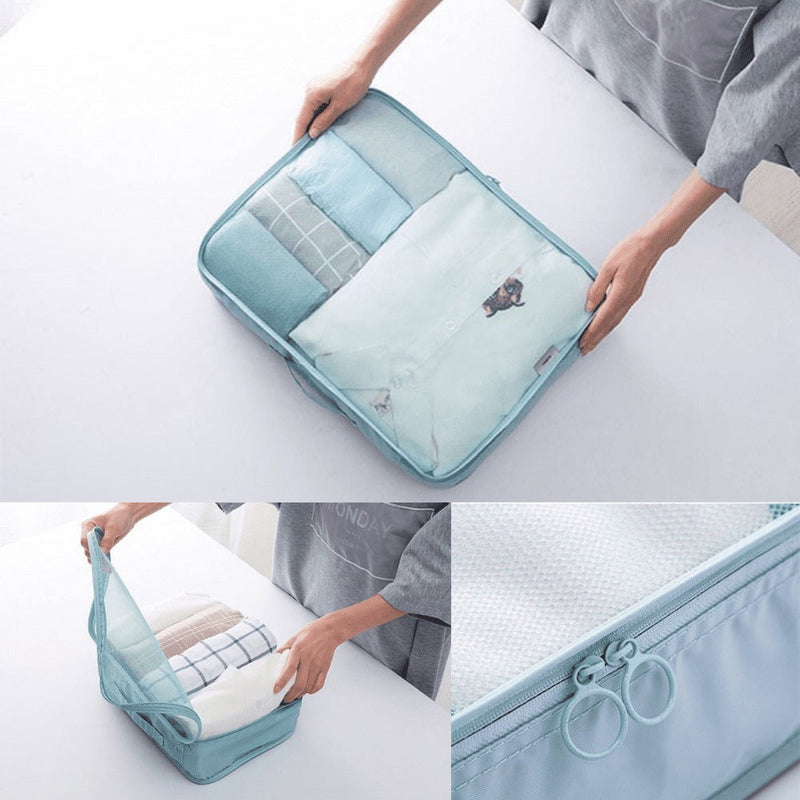 Kit 7 Bolsas Organizadoras Para Mala de Viagem STORAGE BAG - [PAGUE 4 LEVE 7 - SUPER PROMOÇÃO Por Tempo LIMITADO]