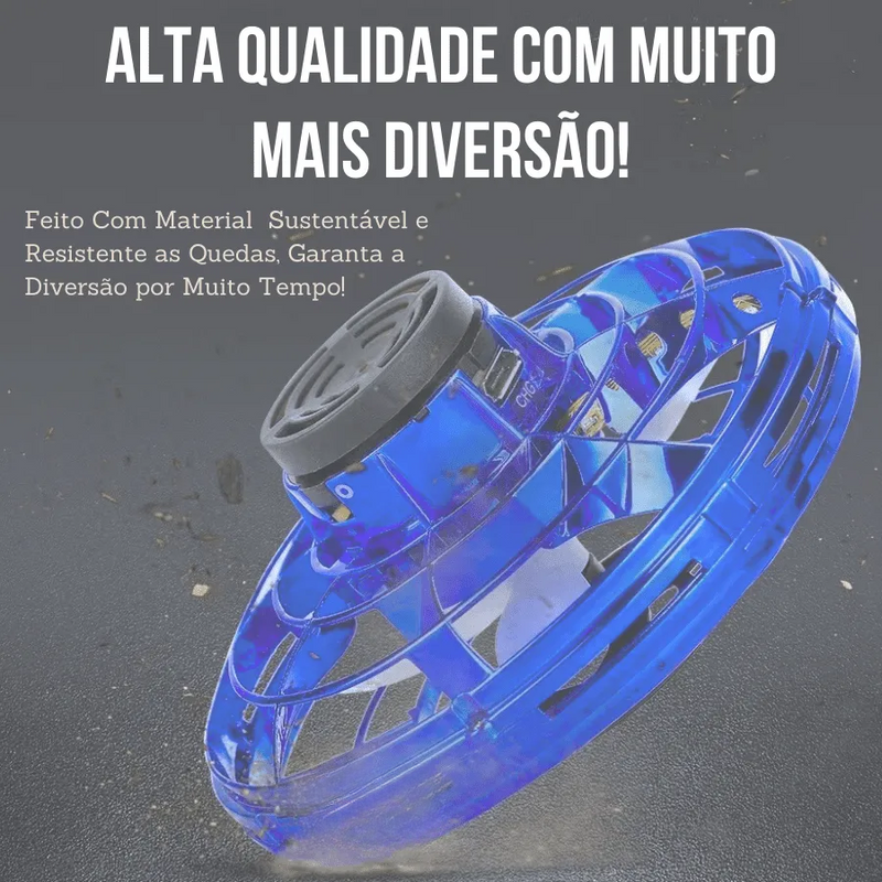 Disco Voador Spinner com LED Boomerang Flying