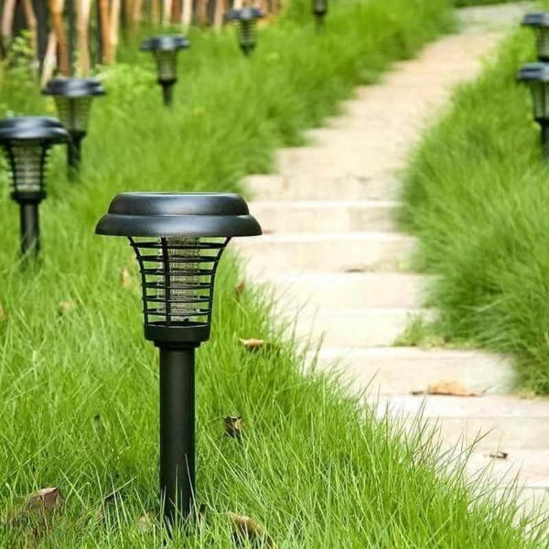 Lâmpada Led Eliminadora de Mosquitos com Painel Solar Repelling LED Light