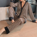 Pijama Feminino Billionare - Conjunto Luxo Calça e Camisa Longa Em Seda Gelo Premium | Toque De Seda Super Confortável