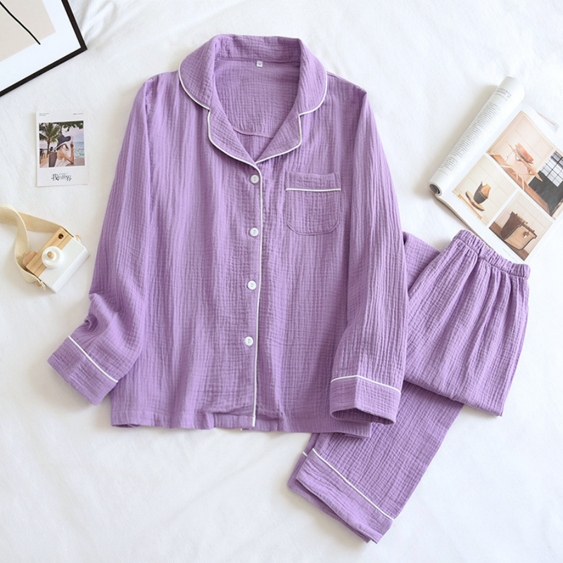 Pijama Feminino Pure Cotton - Conjunto Com Calça e Camisa Longa 100% em Algodão | Macio, Leve e Super Confortável