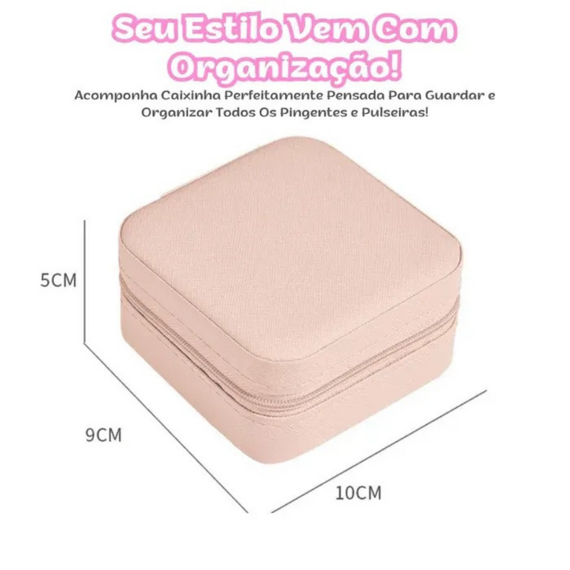 Kit De Pulseira e Berloques Infantil com 64 Peças MontaPrincess