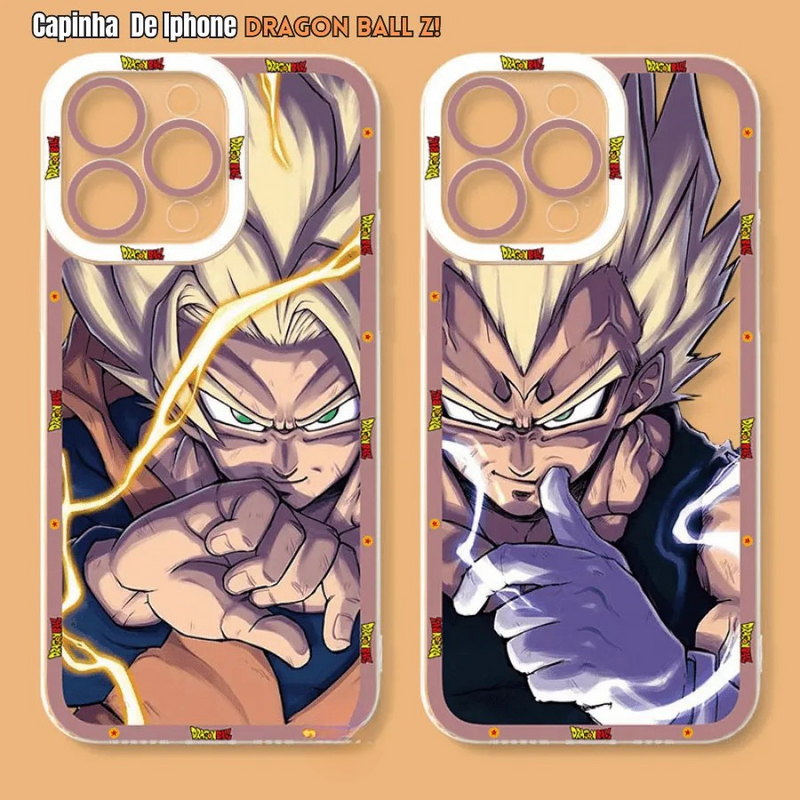 Capinha de Celular para Iphone Dragon Ball Z Modo Sayajin