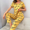 Pijama Feminino Love Conjunto Com Calça e Camisa Longa | Tecido Leve e Confortável