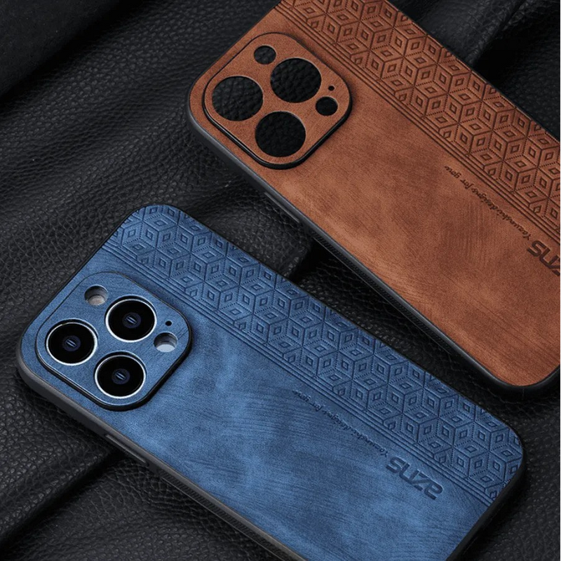 Capinha de Celular para Iphone em Couro 3D AZNS