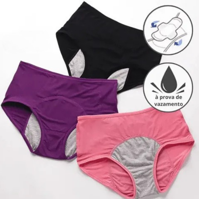 Calcinha Absorvente Protetora para Incontinência ConfortProtect [Leve 5 Pague 4 + Frete Grátis]