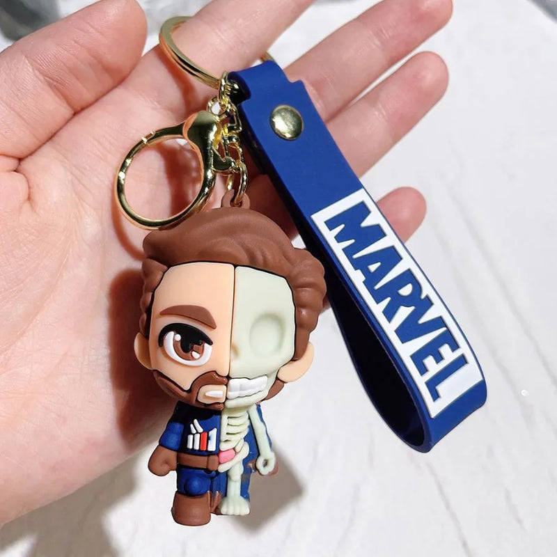 Chaveiro Super Heroes em Silicone Marvel DC Quality