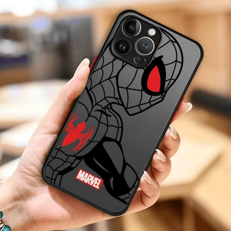Capinha de Celular para Iphone Translúcida Marvel Cartoon HIghlights