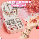 Kit De Pulseira e Berloques Infantil com 64 Peças MontaPrincess