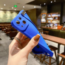 Capinha Iphone de Silicone Com Apoio Anti-Queda e Detalhe Metalizado - Case De Alta Proteção e Resistência