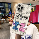 Capinha Love Stitch Disney para Iphone - Case Translúcida De Alta Proteção