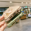 Capinha de Celular para Iphone com Bracelete de Segurança em Corações