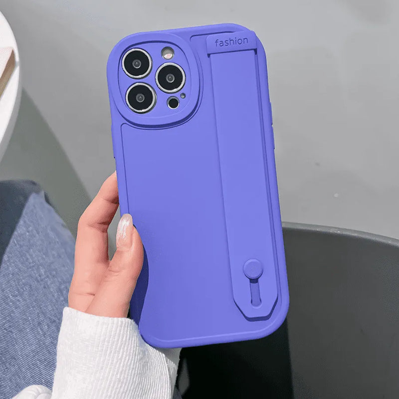 Capinha de Celular para Iphone de Silicone com Apoio Anti-Queda