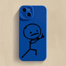 Capinha Iphone Stick Man Dedo Do Meio De Silicone - Case de Alta Proteção e Resistência