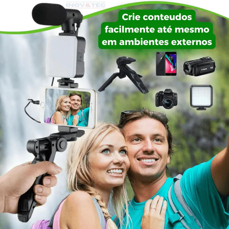 Kit Blogueira Vlog Star - Melhore a Qualidade Do Seu Conteúdo e Veja Os Resultados! | Últimas 20 unidades com 50% De Desconto