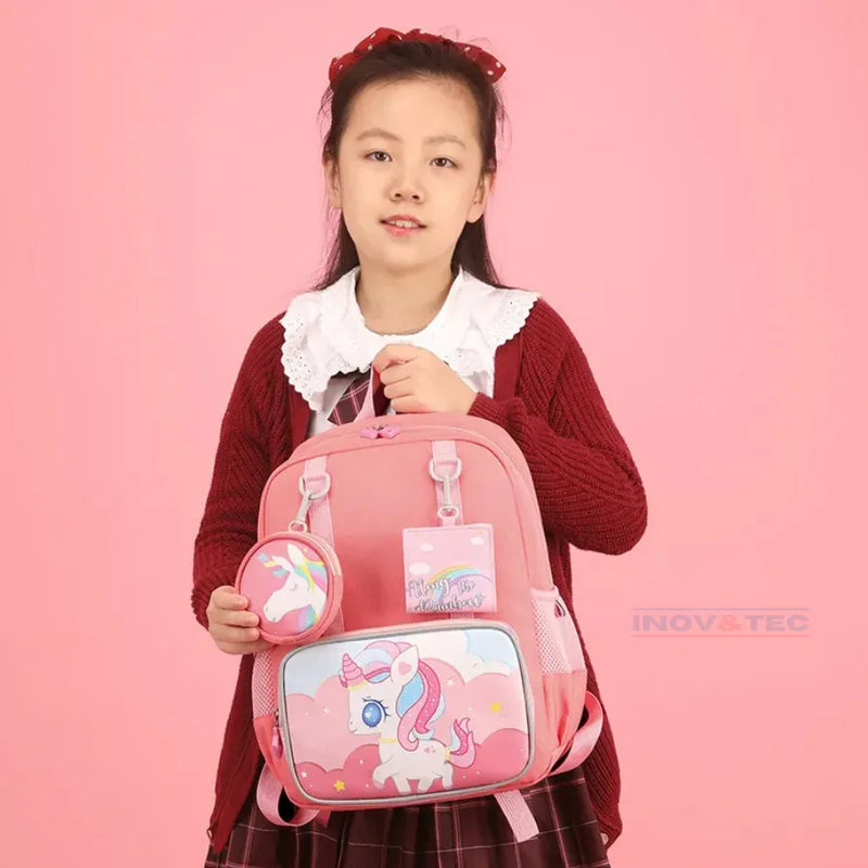 Mochila Infantil Kids Adventure - Junte-se ao Dino e Seus Amigos