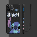 Capinha Iphone Casal Stitch e Angel - Case de Alta Proteção e Com Cordão de Brinde