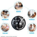 Quebra-Cabeça de Madeira Inova WOOD PUZZLE - Yin-Yang Tigres Brancos | Diversão com Diversos Benefícios