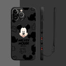 Capinha Iphone Mickey Mouse e Minnie - Case de Alta Proteção e Com Cordão de Brinde