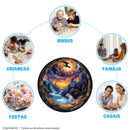 Quebra-Cabeça de Madeira Inova WOOD PUZZLE - Dragões das Montanhas | Diversão com Diversos Benefícios para Crianças e Idosos