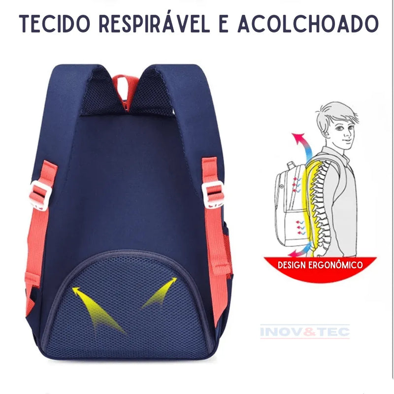 Mochila Infantil Dinossauros e Unicórnios - Volta às Aulas de Estilo Único