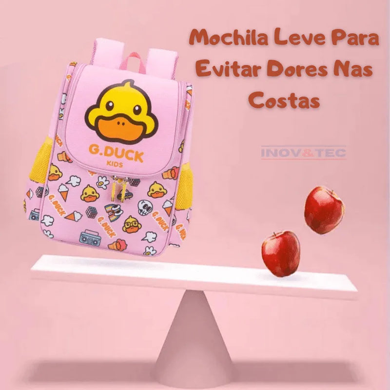 Mochila Infantil de Patinho Amarelo - Estampa Divertida e Criativa