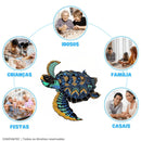 Quebra-Cabeça de Madeira Inova WOOD PUZZLE - Tartaruga Tribal | Diversão com Diversos Benefícios para Crianças e Idosos