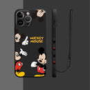 Capinha Iphone Casal da Disney Mickey e Minnie - Case de Alta Proteção e Com Cordão de Brinde