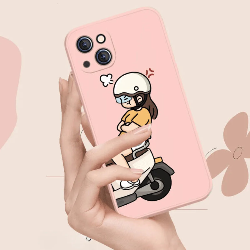 Capinha Iphone Casal Motoca -  - Case de Alta Proteção e Resistência