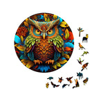 Quebra-Cabeça De Madeira Inova WOOD PUZZLE - Coruja e Folhas | Diversão Com Diversos Benefícios